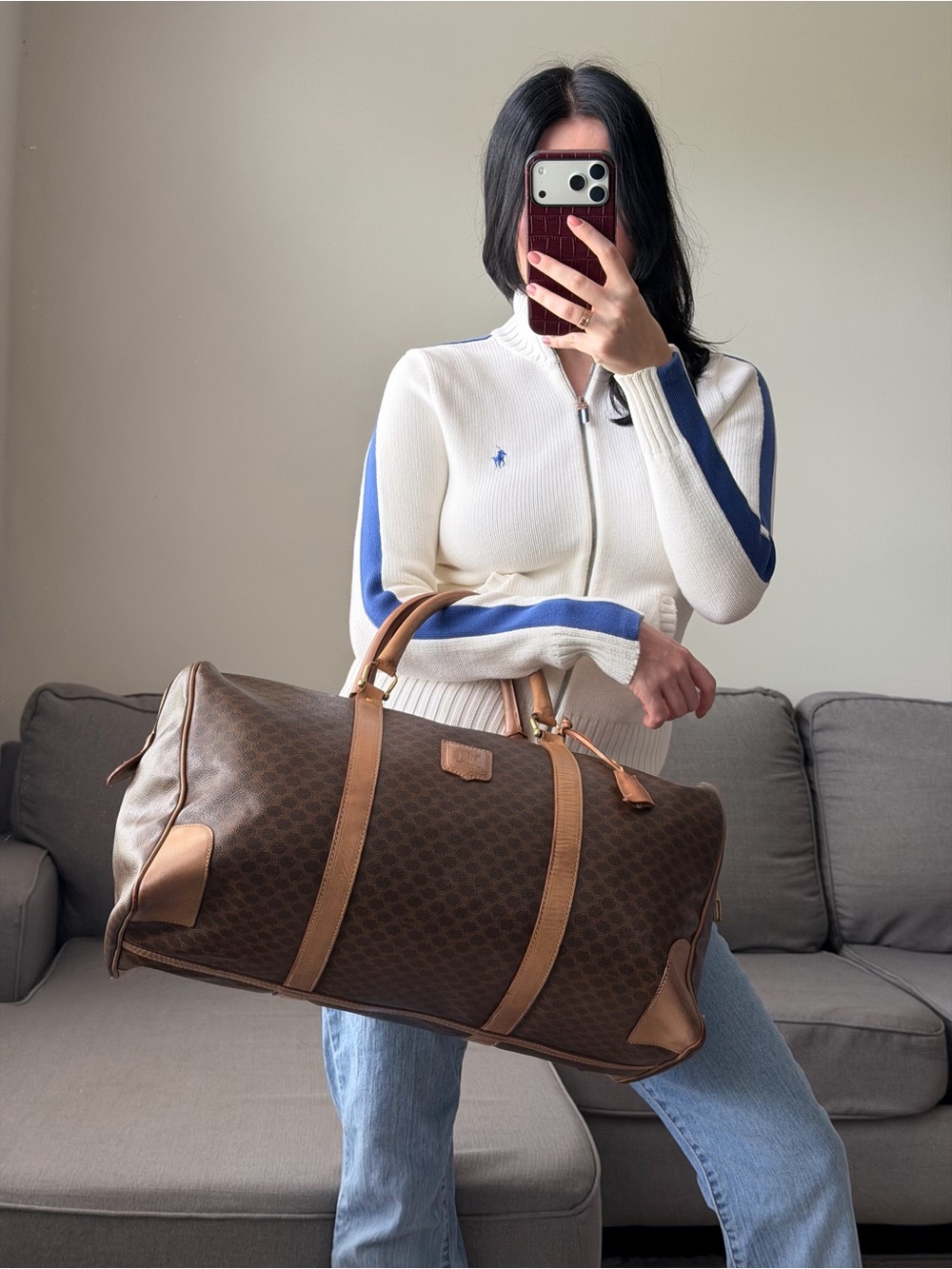Celine Macadam Boston 40 Large Bag - Picture 2 of 16
